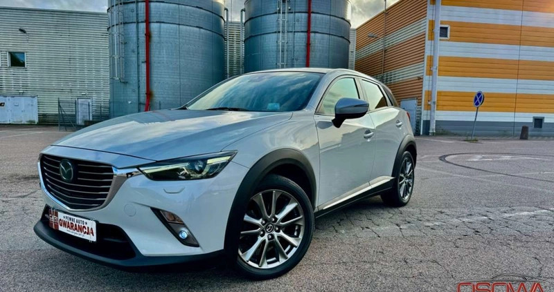 Mazda CX-3 cena 71777 przebieg: 119000, rok produkcji 2017 z Limanowa małe 781